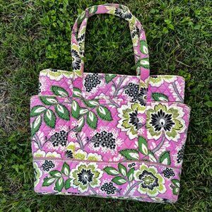 Vera Bradley Large Quilted Tote in Priscilla Pink *RETIRED colorway